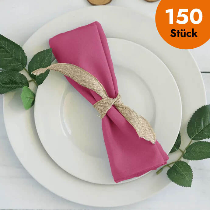 Stoffserviette Rosa 40 × 40 cm (150 Stück) 1