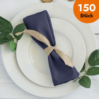 Stoffserviette Dunkelblau...