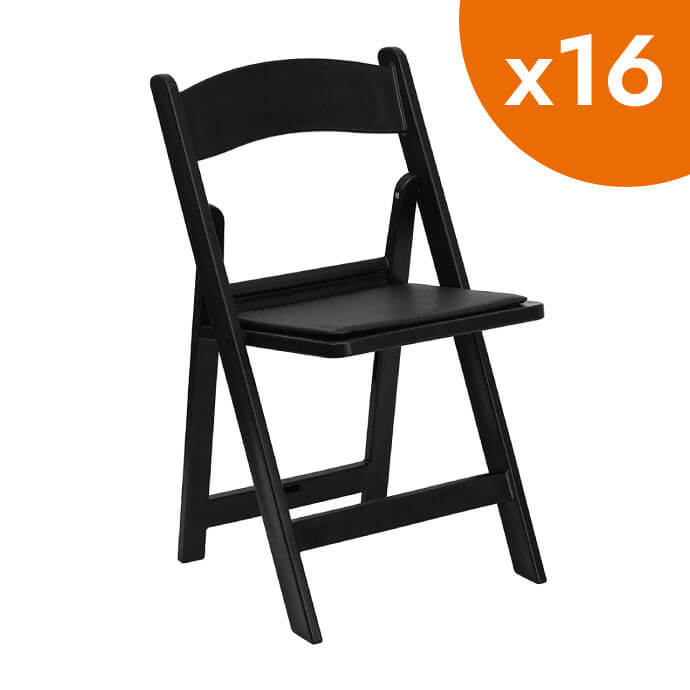 Klappstuhl Gladiator schwarz (16 Stück) 1