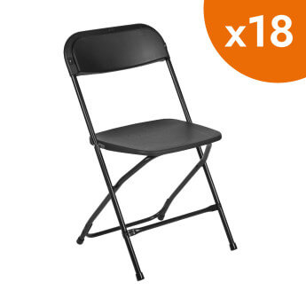 Klappstuhl Europa schwarz (18 Stück) 1