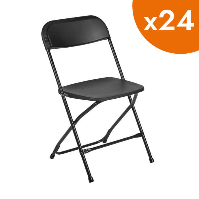 Klappstuhl Europa schwarz (24 Stück) 1