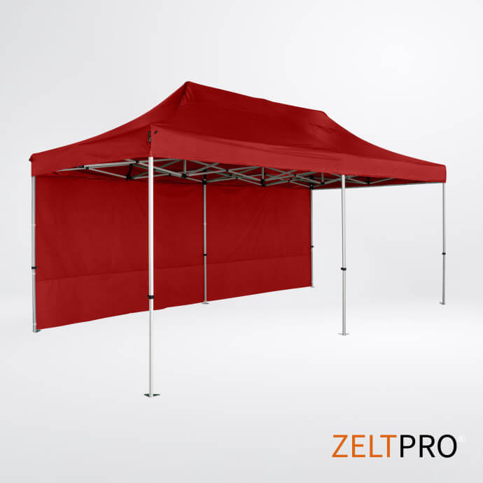 Faltpavillon 3x6 Rot Zeltpro TITAN 3