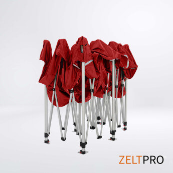 Faltpavillon 3x6 Rot Zeltpro TITAN 7