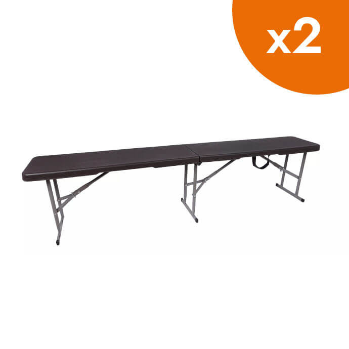 Klappbank 240 schwarz (2 Stück) 1