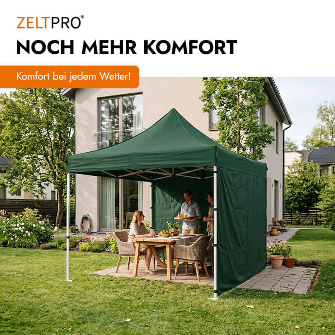 Faltpavillon 2x2 Grün Zeltpro PROFRAME 17