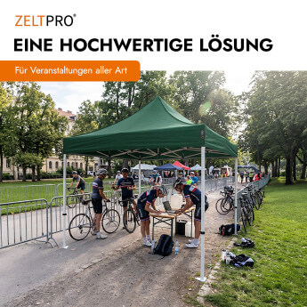Faltpavillon 2x2 Grün Zeltpro PROFRAME 12