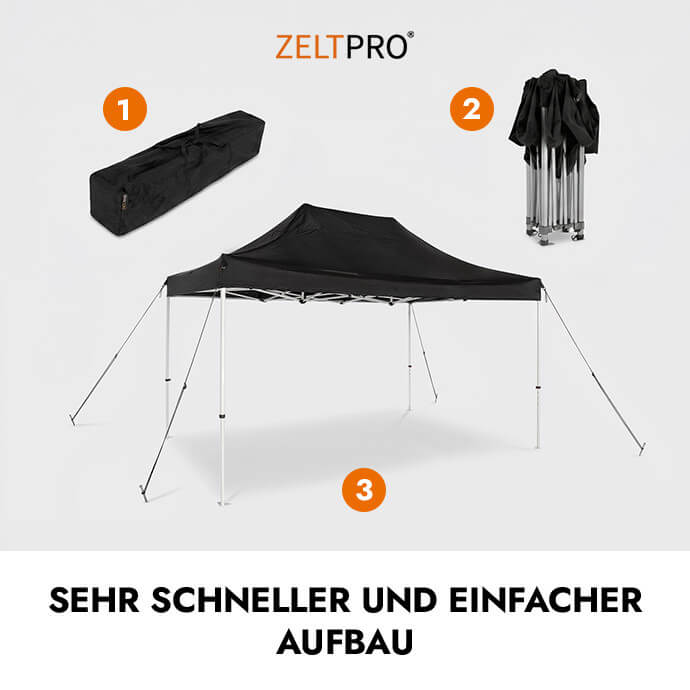Faltpavillon 3x2 Rot Zeltpro PROFRAME 3