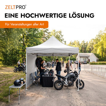 Faltpavillon 3x3 Weiß Zeltpro PROFRAME 15