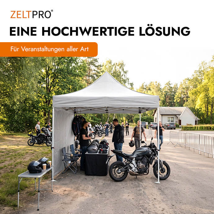Faltpavillon 3x3 Weiß Zeltpro PROFRAME 15