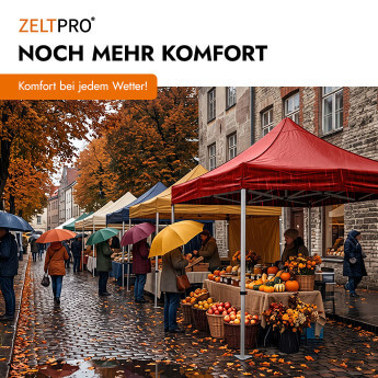Faltpavillon 3x4,5 Rot Zeltpro PROFRAME 15