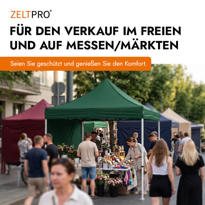 Faltpavillon 3x4,5 Grün Zeltpro PROFRAME 8