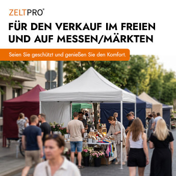 Faltpavillon 3x6 Weiß Zeltpro PROFRAME 8