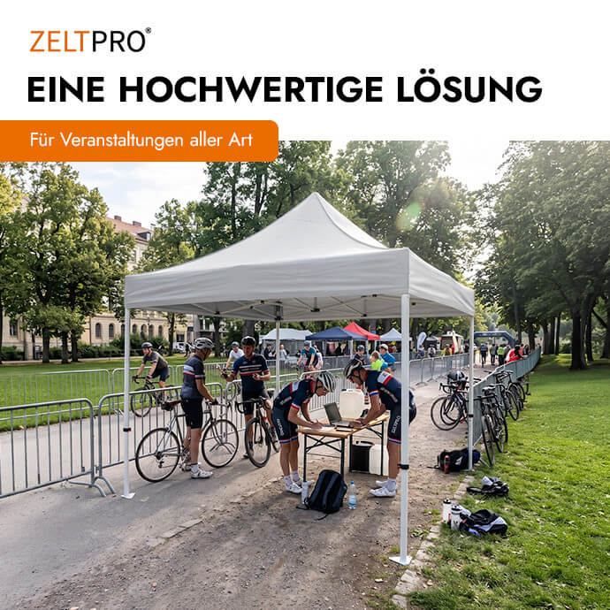 Faltpavillon 3x6 Weiß Zeltpro PROFRAME 15