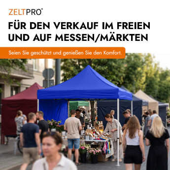 Faltpavillon 3x6 Blau Zeltpro PROFRAME 8
