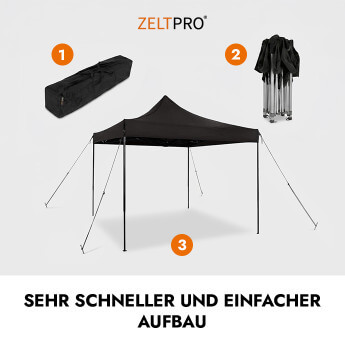 Faltpavillon 2x2 Rot Zeltpro EKOSTRONG 3