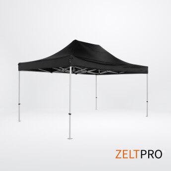 Faltpavillon 3x4,5 Schwarz Zeltpro TITAN 2