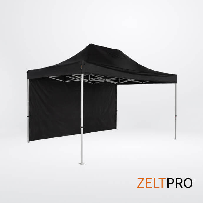 Faltpavillon 3x4,5 Schwarz Zeltpro TITAN 3