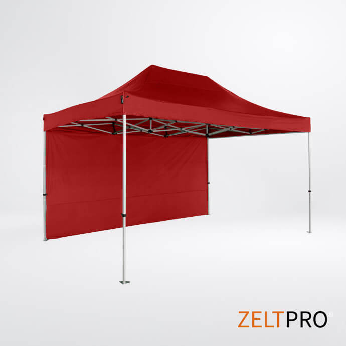 Faltpavillon 3x4,5 Rot Zeltpro TITAN 3