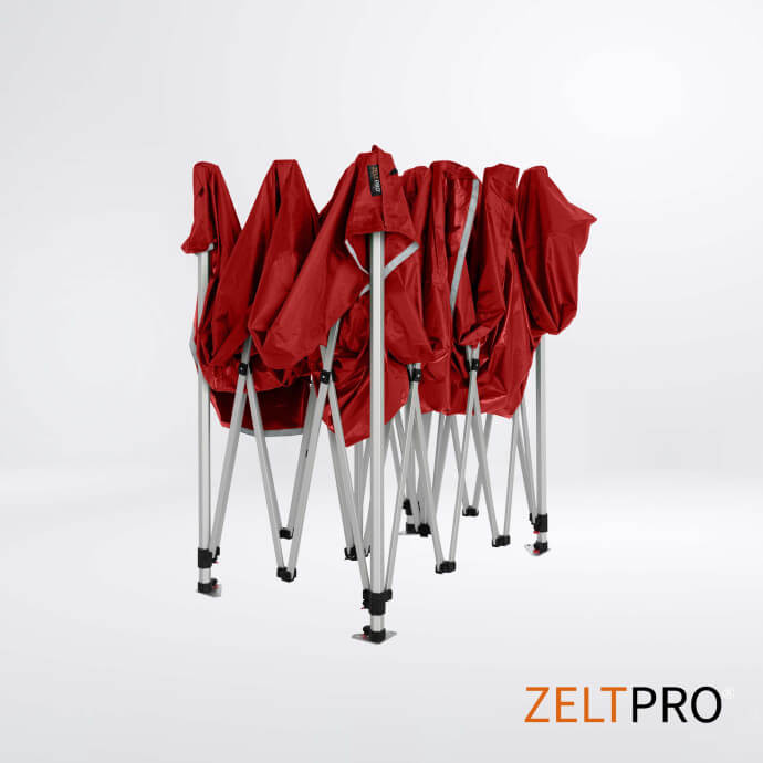 Faltpavillon 3x4,5 Rot Zeltpro TITAN 6