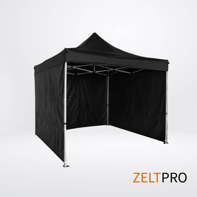 Faltpavillon 3x3 Schwarz Zeltpro TITAN 2