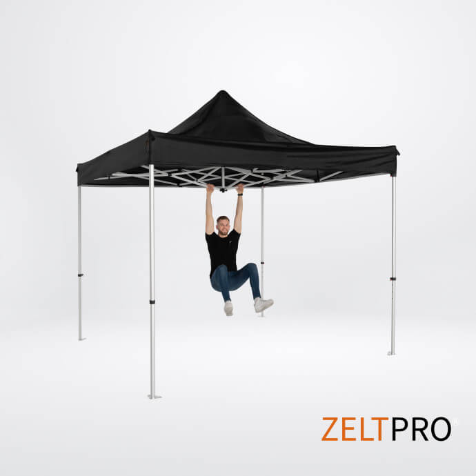 Faltpavillon 3x3 Schwarz Zeltpro TITAN 3