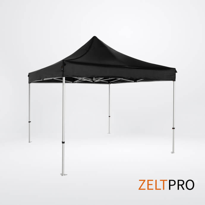 Faltpavillon 3x3 Schwarz Zeltpro TITAN 4