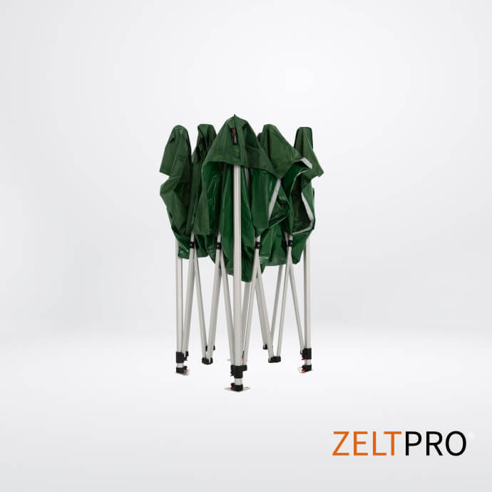 Faltpavillon 3x3 Grün Zeltpro TITAN 5