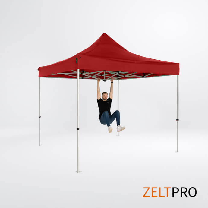 Faltpavillon 3x3 Rot Zeltpro TITAN 4