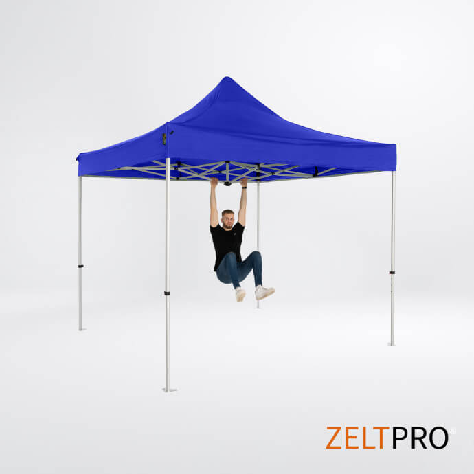 Faltpavillon 3x3 Blau Zeltpro TITAN 4