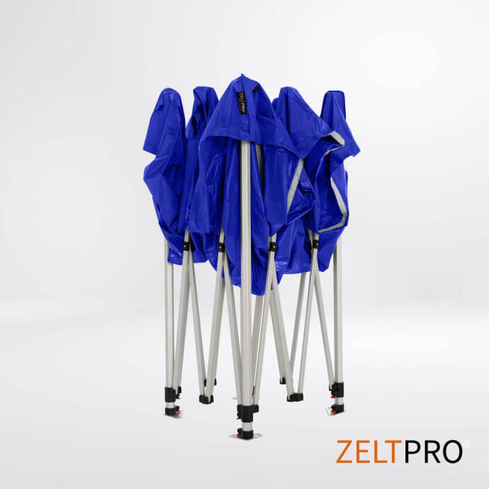Faltpavillon 3x3 Blau Zeltpro TITAN 5