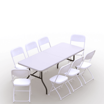 Klappmöbel-Set: Tisch 180...