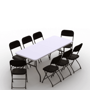 Klappmöbel-Set: Tisch 180...
