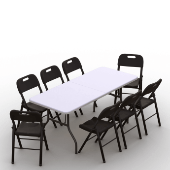 Klappmöbel-Set: Tisch 180...