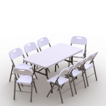 Klappmöbel-Set: Tisch 150...