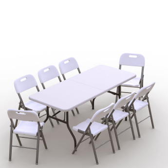 Klappmöbel-Set: Tisch 180...