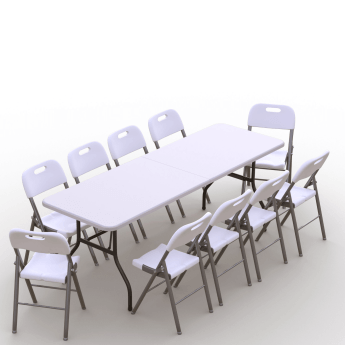 Klappmöbel-Set: Tisch 240...