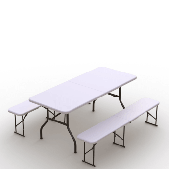 Klappmöbel-Set: Tisch 180...