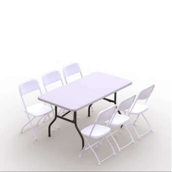 Klappmöbel-Set: Tisch 150...