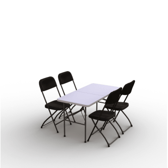Klappmöbel-Set: Tisch 120...