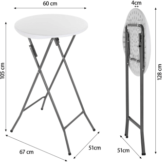 Stehtisch Klappbar D60 6