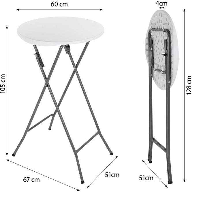 Stehtisch Klappbar D60 6