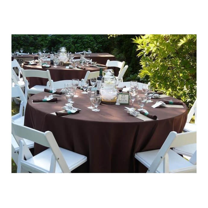 Runde Tischdecke Restly Braun D300 3