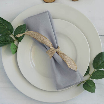 Stoffserviette Grau 40 × 40...