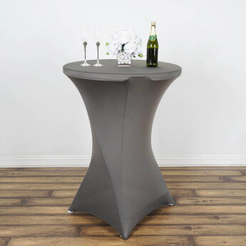 Hussen für Stehtische, Restly Grau 110x80 4