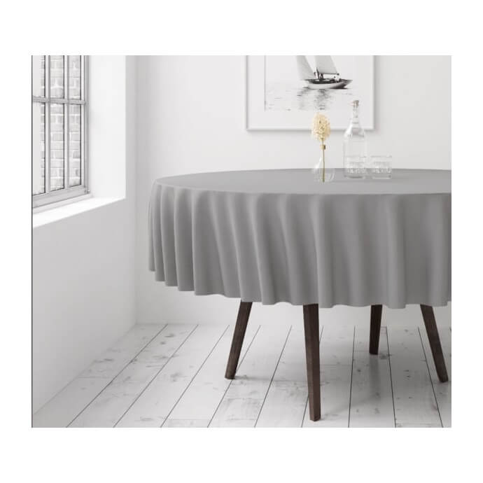 Runde Tischdecke Restly Grau D250 1