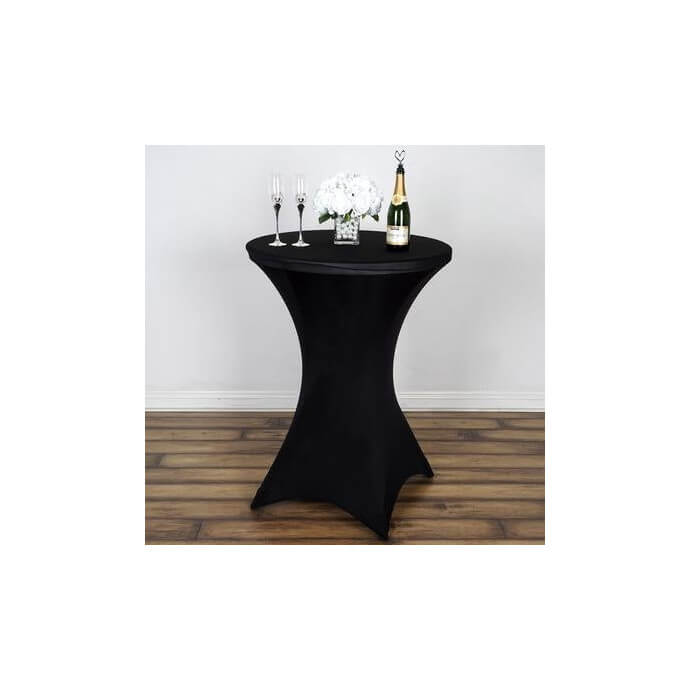 Hussen für Stehtische, Restly Schwarz 110x60 4