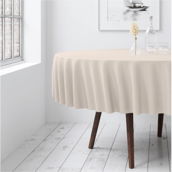Runde Tischdecke, fleckabweisend Restly Champagner D150 1