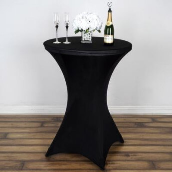 Hussen für Stehtische, Restly Schwarz 110x80 4