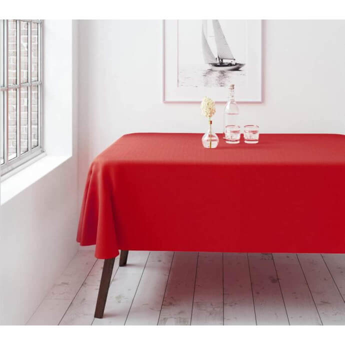 Rechteckige Tischdecke Restly Rot 150x150 1
