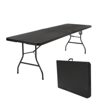 Klapptisch 180 cm schwarz